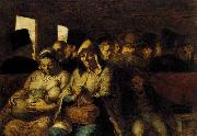 Honore  Daumier The Third-class Carriage painting
